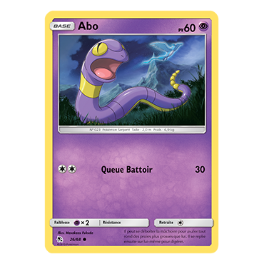 Abo 26/68 : Joyau Commune de l'extension Pokémon Destinées Occultes