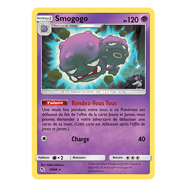 Carte Smogogo - Rare de Pokémon Destinées Occultes 29/68