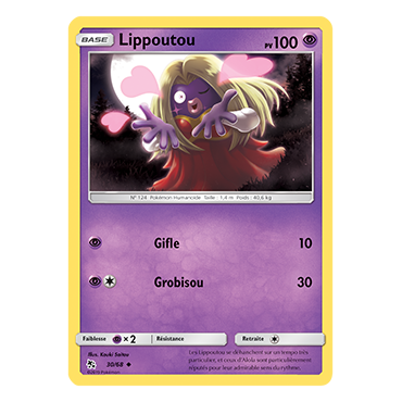 Carte Lippoutou - Peu commune de Pokémon Destinées Occultes 30/68