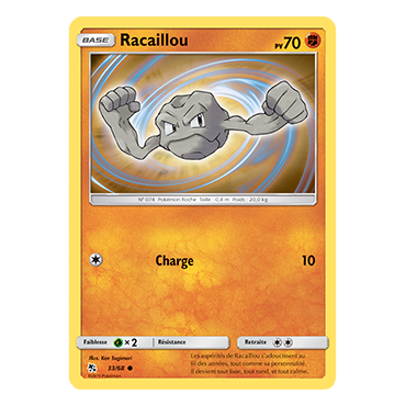 Carte Racaillou - Commune de Pokémon Destinées Occultes 33/68