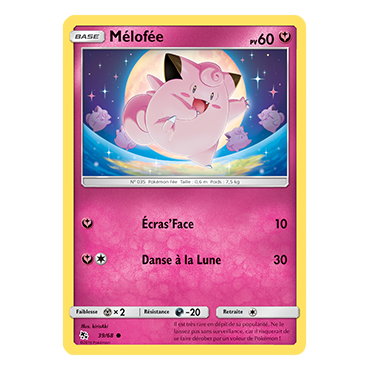 Carte Mélofée - Commune de Pokémon Destinées Occultes 39/68