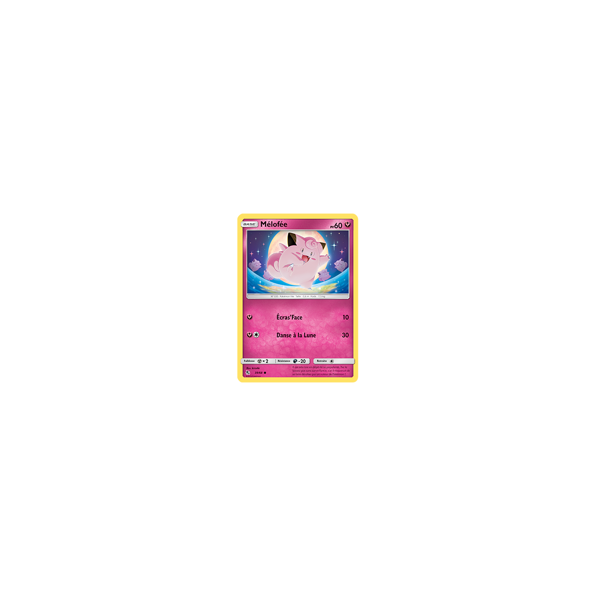 Carte Mélofée - Commune de Pokémon Destinées Occultes 39/68