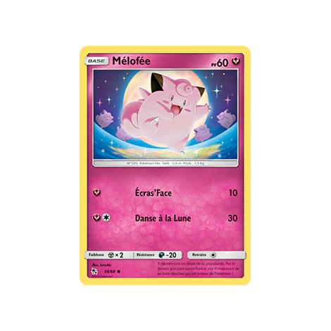 Carte Mélofée - Commune de Pokémon Destinées Occultes 39/68
