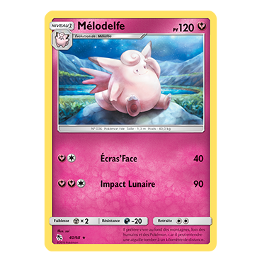 Carte Mélodelfe - Rare de Pokémon Destinées Occultes 40/68