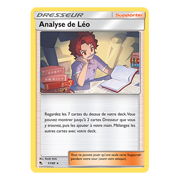 Carte Analyse de Léo - Rare de Pokémon Destinées Occultes 51/68