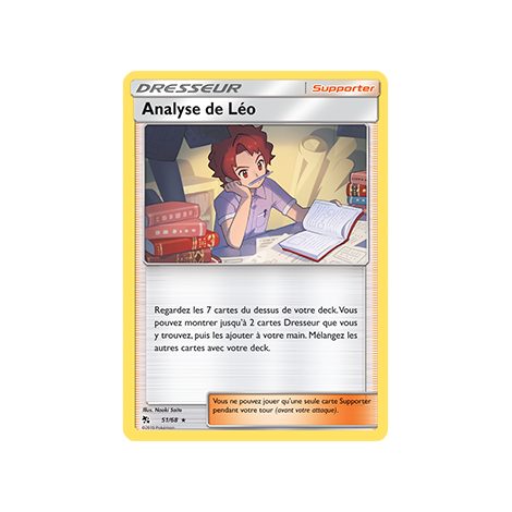 Carte Analyse de Léo - Rare de Pokémon Destinées Occultes 51/68