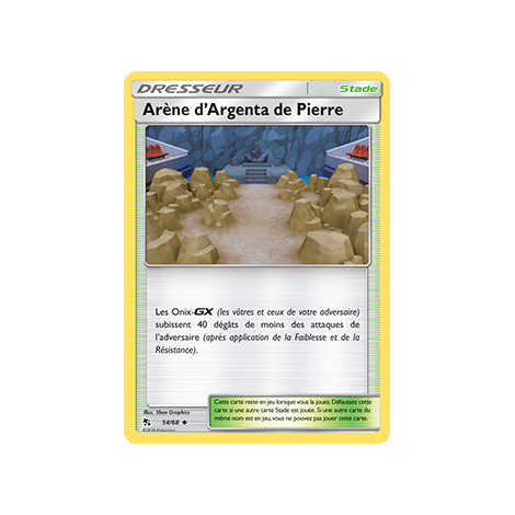 Carte Arène d'Argenta de Pierre - Peu commune de Pokémon Destinées Occultes 54/68