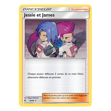 Jessie et James 58/68 : Joyau Holographique rare de l'extension Pokémon Destinées Occultes