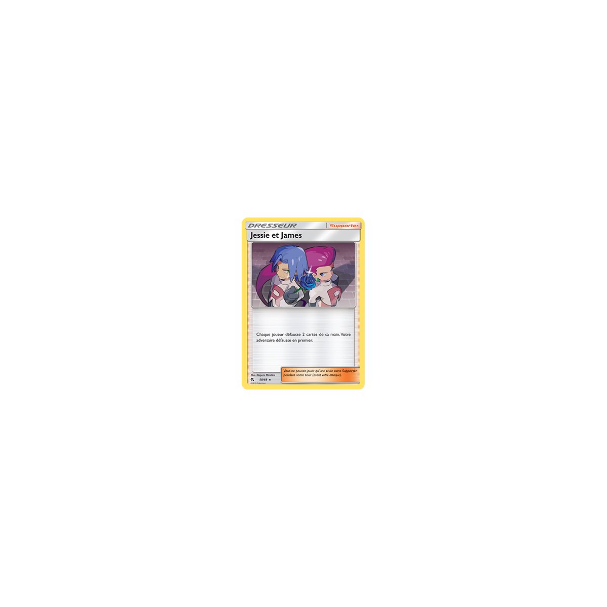 Jessie et James 58/68 : Joyau Holographique rare de l'extension Pokémon Destinées Occultes