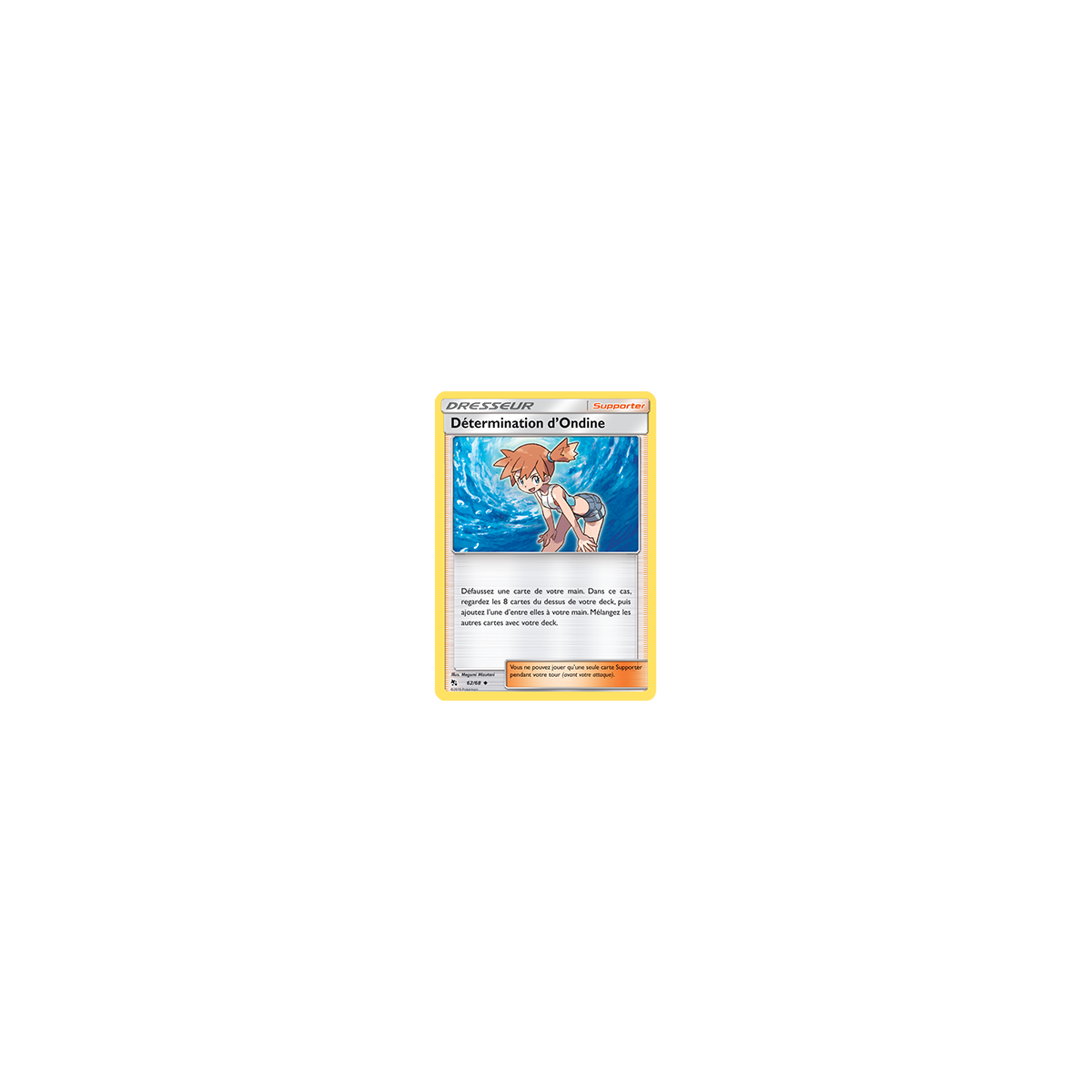 Carte Détermination d'Ondine - Peu commune de Pokémon Destinées Occultes 62/68