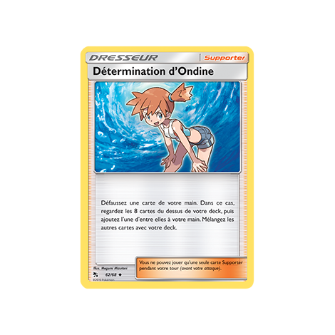 Carte Détermination d'Ondine - Peu commune de Pokémon Destinées Occultes 62/68