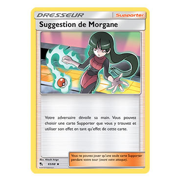 Découvrez Suggestion de Morgane, carte Peu commune de la série Destinées Occultes