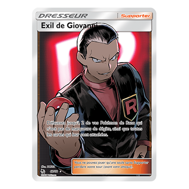 Exil de Giovanni 67/68 : Joyau Ultra rare de l'extension Pokémon Destinées Occultes