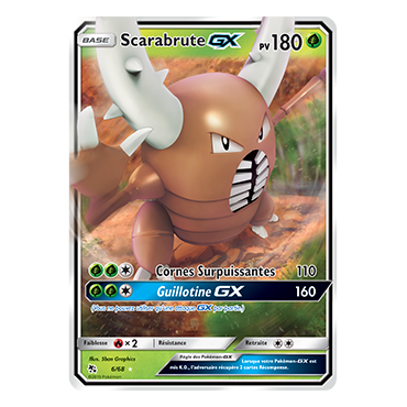 Scarabrute 06/68 : Joyau Holographique GX Pokémon Destinées Occultes
