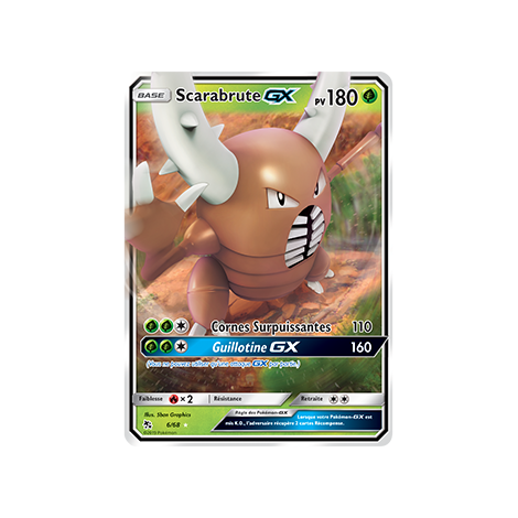 Scarabrute 06/68 : Joyau Holographique GX Pokémon Destinées Occultes