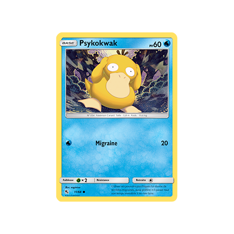 Carte Psykokwak - Commune de Pokémon Destinées Occultes 11/68