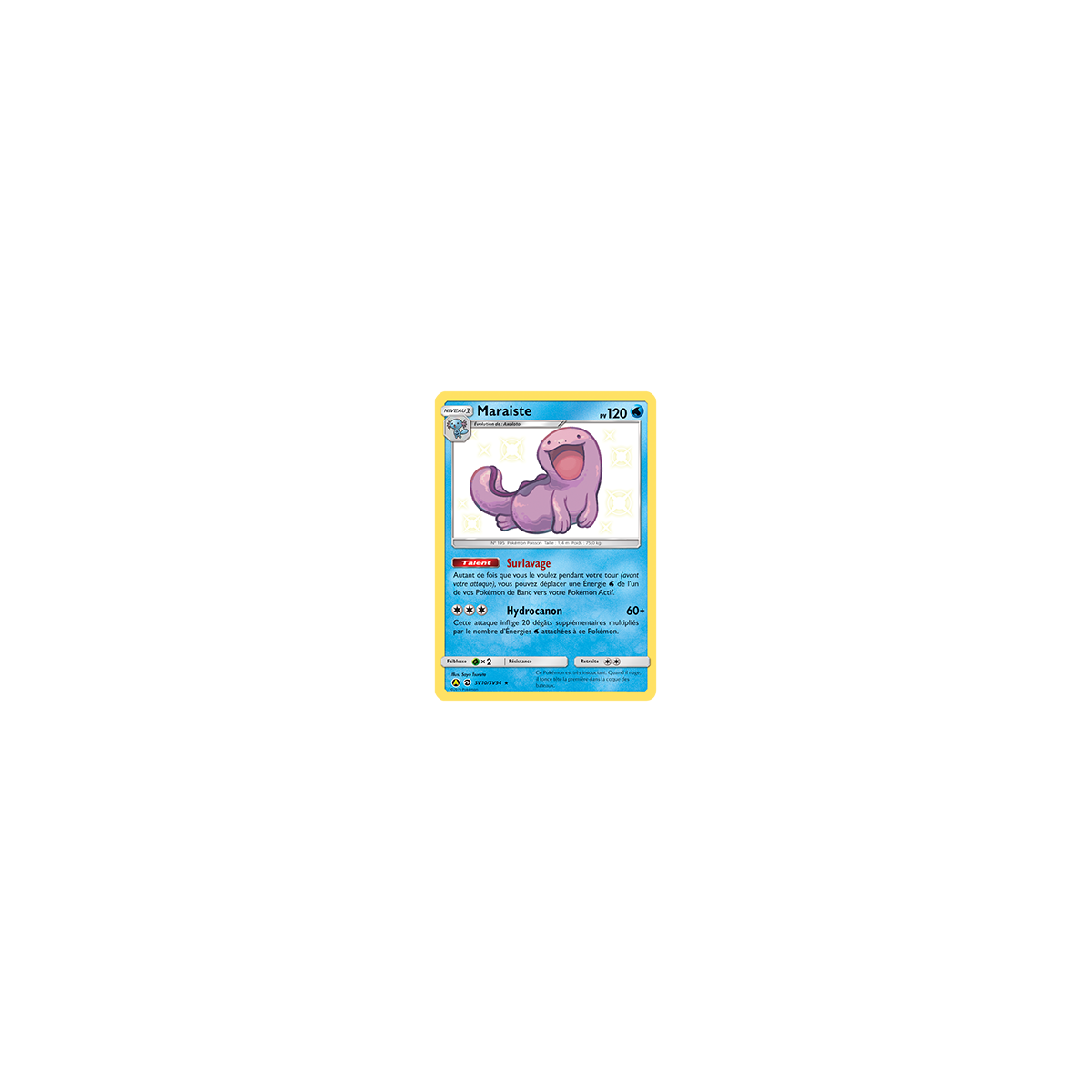 Carte Maraiste - Chromatique rare de Pokémon Destinées Occultes SV10/SV94