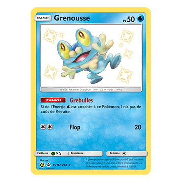 Grenousse SV11/SV94 : Joyau Chromatique rare de l'extension Pokémon Destinées Occultes