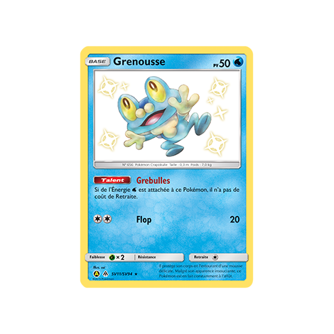 Grenousse SV11/SV94 : Joyau Chromatique rare de l'extension Pokémon Destinées Occultes