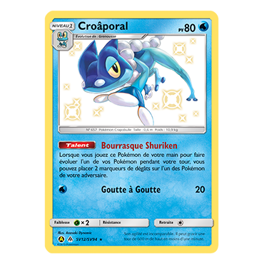 Croâporal SV12/SV94 : Joyau Chromatique rare de l'extension Pokémon Destinées Occultes