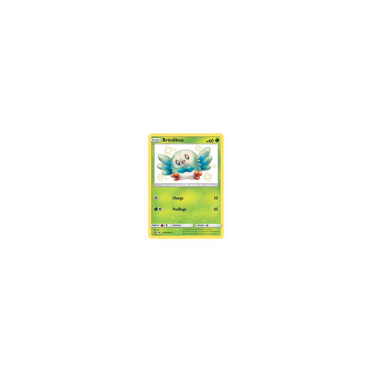 Carte Brindibou - Chromatique rare de Pokémon Destinées Occultes SV2/SV94