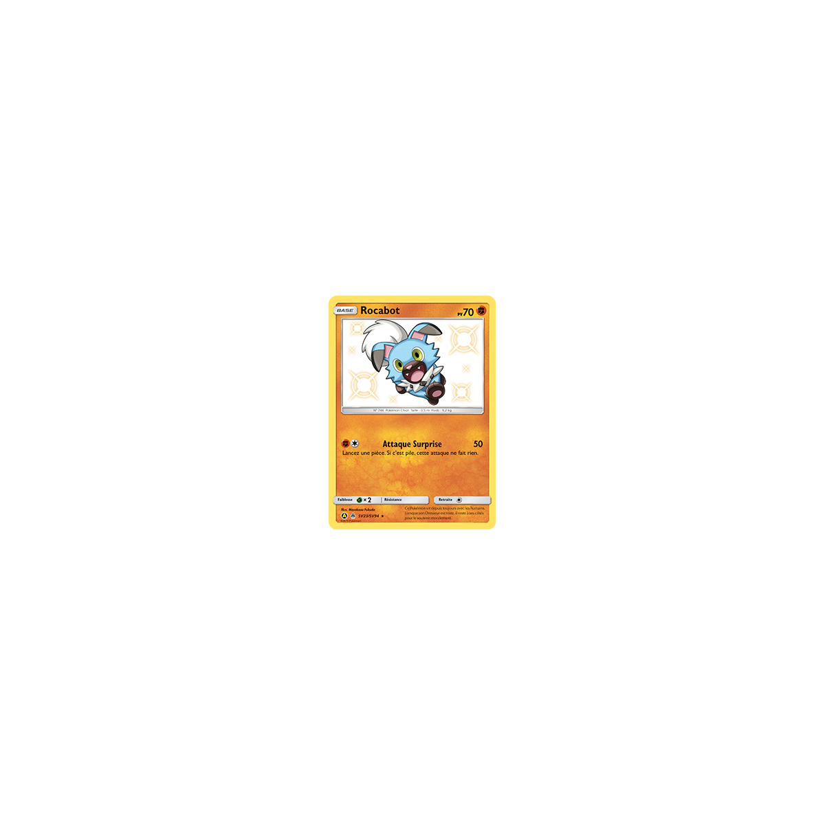 Rocabot SV23/SV94 : Joyau Chromatique rare de l'extension Pokémon Destinées Occultes