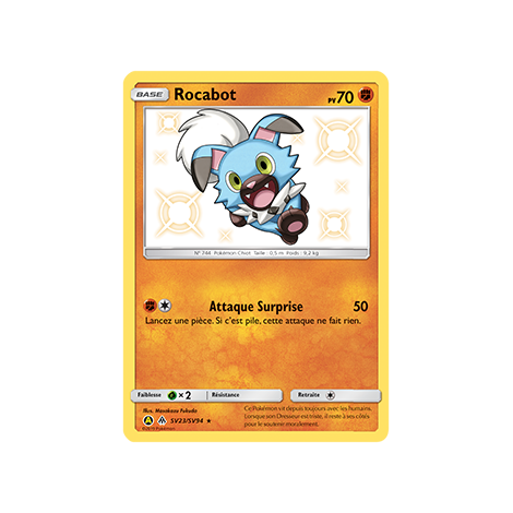 Rocabot SV23/SV94 : Joyau Chromatique rare de l'extension Pokémon Destinées Occultes