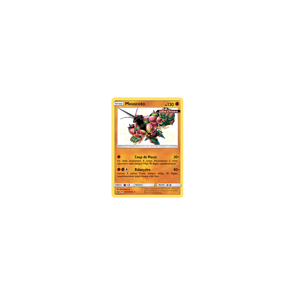 Carte Mouscoto - Chromatique rare de Pokémon Destinées Occultes SV24/SV94