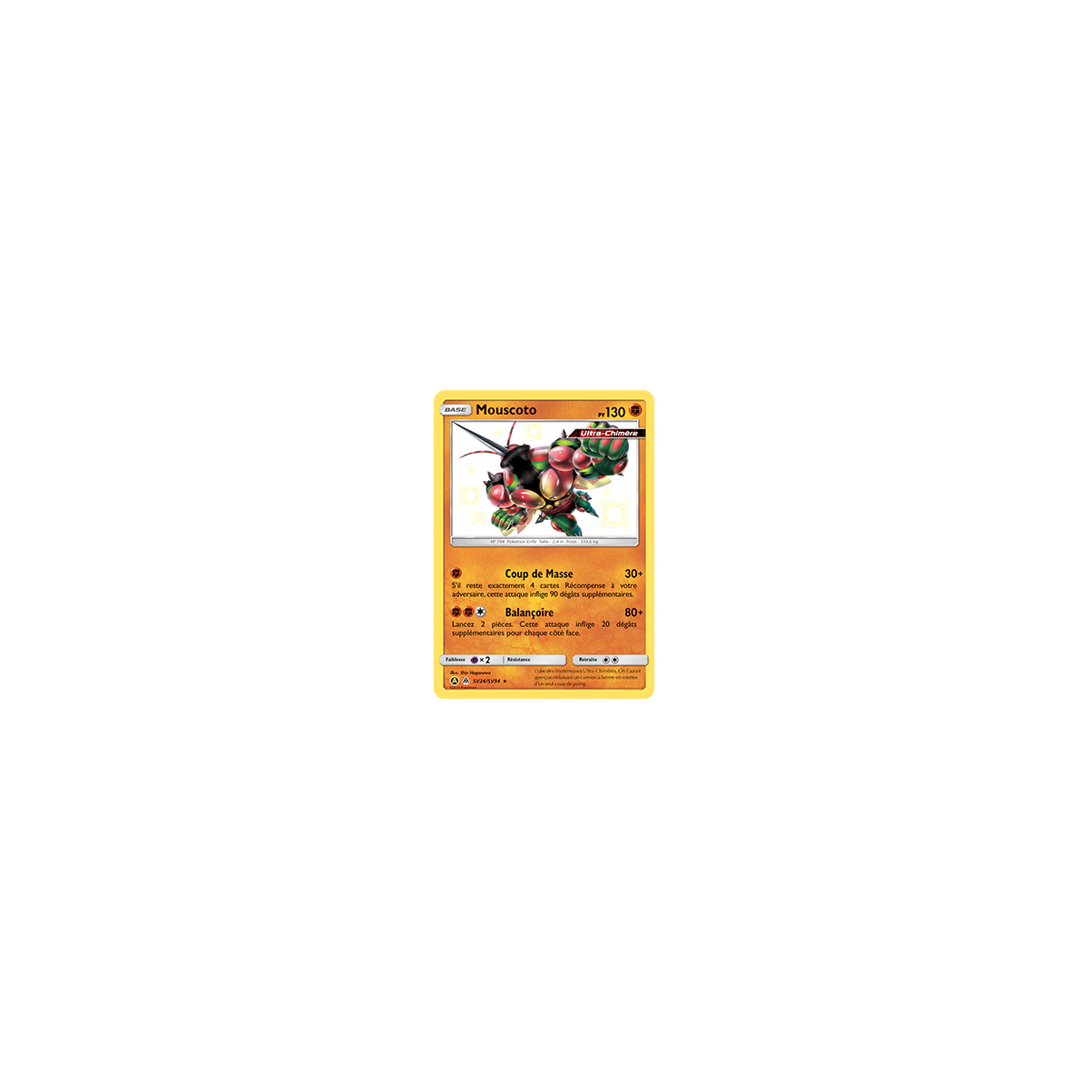 Carte Mouscoto - Chromatique rare de Pokémon Destinées Occultes SV24/SV94