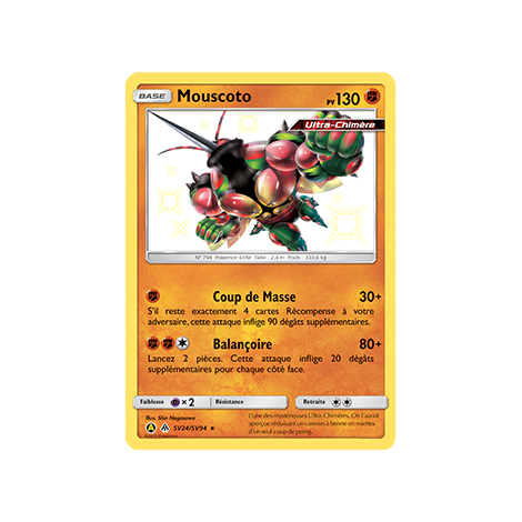 Carte Mouscoto - Chromatique rare de Pokémon Destinées Occultes SV24/SV94