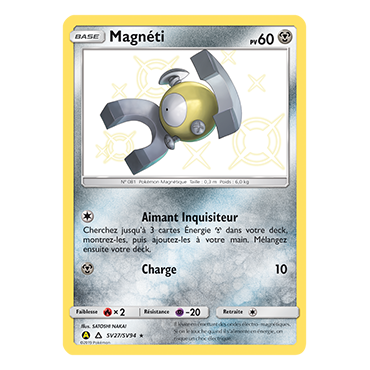 Carte Magnéti - Chromatique rare de Pokémon Destinées Occultes SV27/SV94