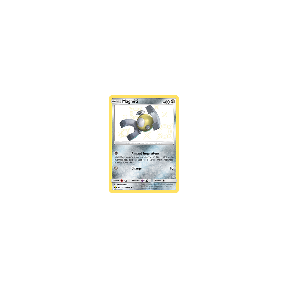 Carte Magnéti - Chromatique rare de Pokémon Destinées Occultes SV27/SV94