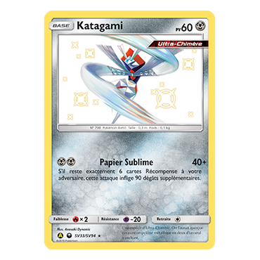 Découvrez Katagami, carte Chromatique rare de la série Destinées Occultes