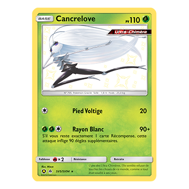 Carte Cancrelove - Chromatique rare de Pokémon Destinées Occultes SV5/SV94