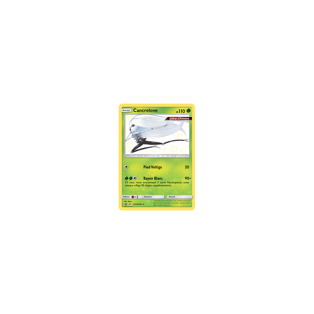 Carte Cancrelove - Chromatique rare de Pokémon Destinées Occultes SV5/SV94