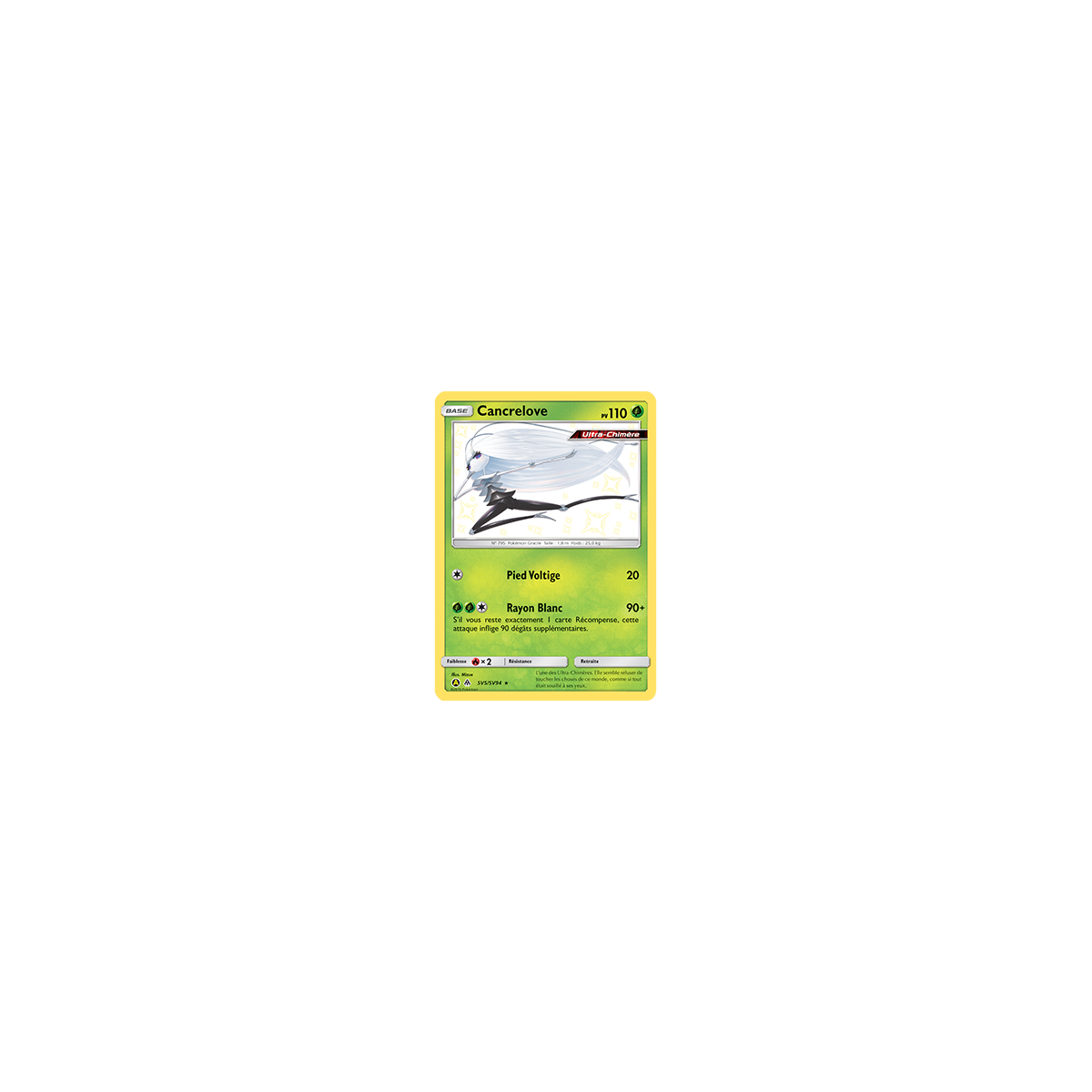 Carte Cancrelove - Chromatique rare de Pokémon Destinées Occultes SV5/SV94