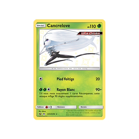 Carte Cancrelove - Chromatique rare de Pokémon Destinées Occultes SV5/SV94