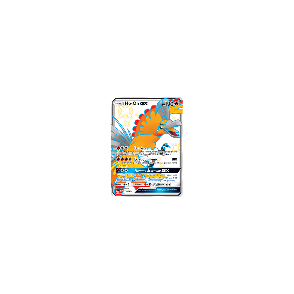 Découvrez Ho-Oh, carte Chromatique rare GX de la série Destinées Occultes