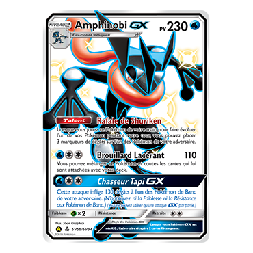 Découvrez Amphinobi, carte Chromatique rare GX de la série Destinées Occultes