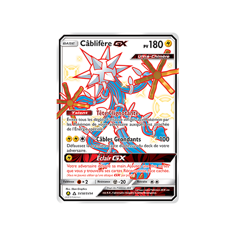 Câblifère SV58/SV94 : Joyau Chromatique rare GX de l'extension Pokémon Destinées Occultes