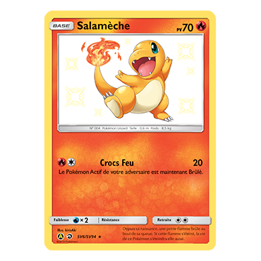 Découvrez Salamèche, carte Chromatique rare de la série Destinées Occultes