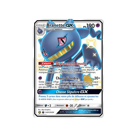 Branette SV61/SV94 : Joyau Chromatique rare GX de l'extension Pokémon Destinées Occultes