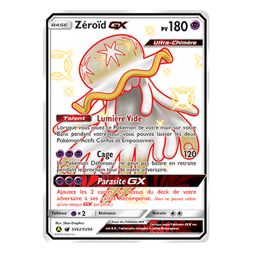 Découvrez Zéroïd, carte Chromatique rare GX de la série Destinées Occultes