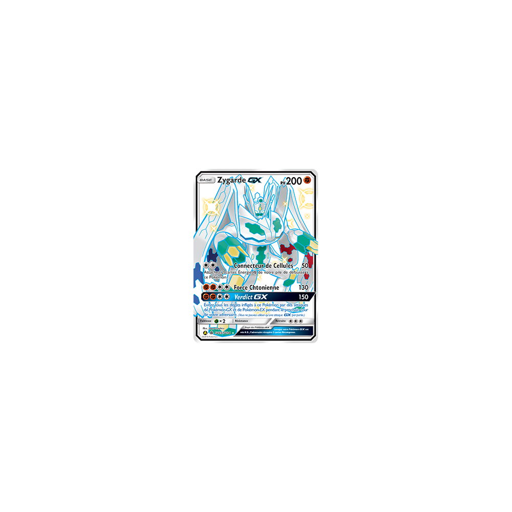 Découvrez Zygarde, carte Chromatique rare GX de la série Destinées Occultes