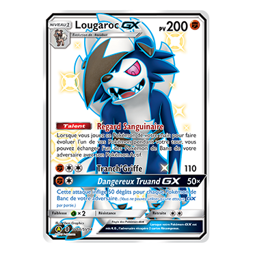 Découvrez Lougaroc, carte Chromatique rare GX de la série Destinées Occultes