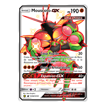 Découvrez Mouscoto, carte Chromatique rare GX de la série Destinées Occultes