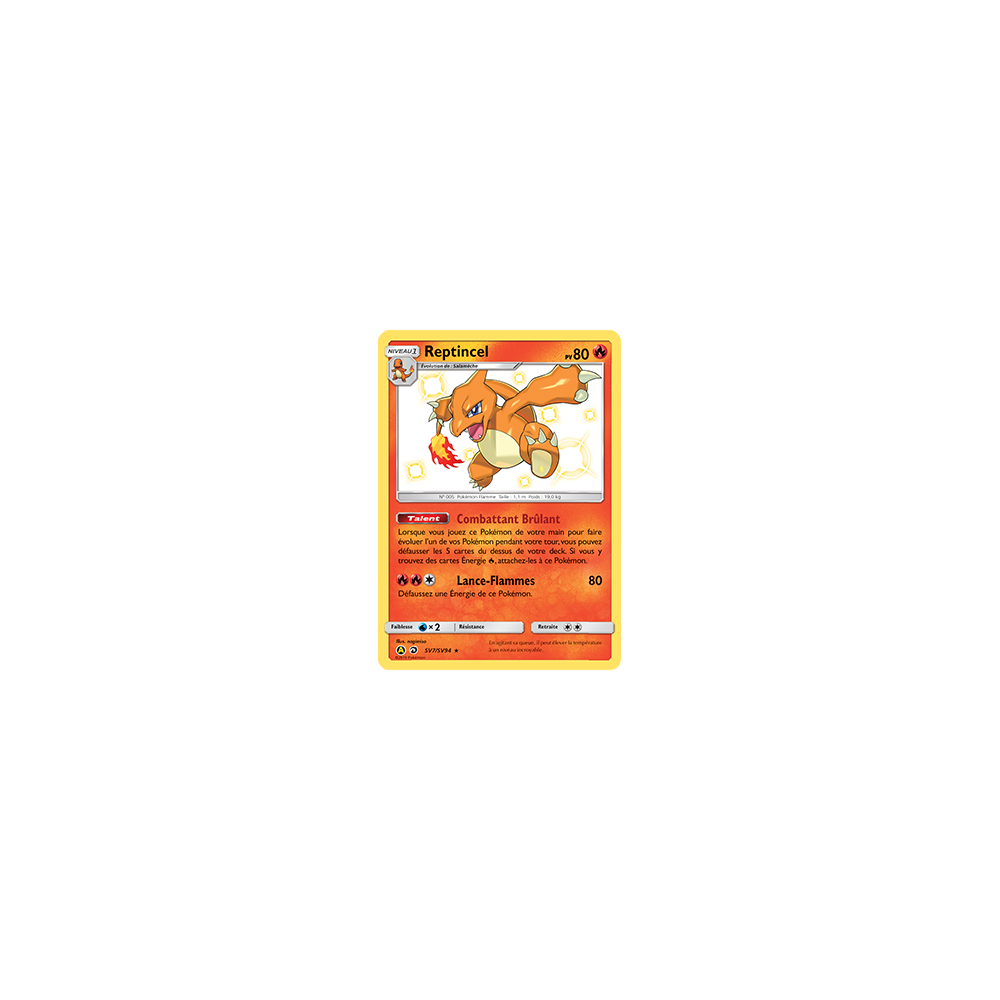 Reptincel SV7/SV94 : Joyau Chromatique rare de l'extension Pokémon Destinées Occultes