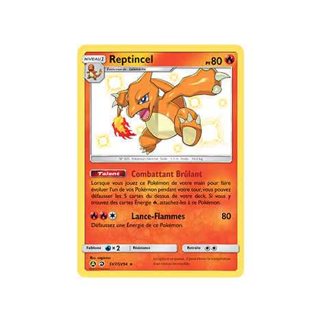 Reptincel SV7/SV94 : Joyau Chromatique rare de l'extension Pokémon Destinées Occultes