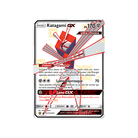 Découvrez Katagami, carte Chromatique rare GX de la série Destinées Occultes