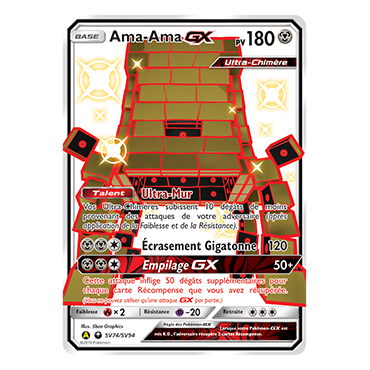 Découvrez Ama-Ama, carte Chromatique rare GX de la série Destinées Occultes